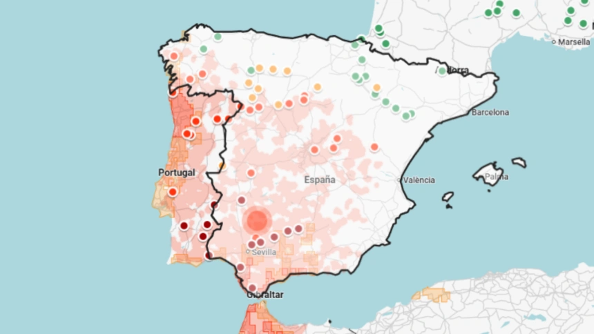 Mapa de previsión del tiempo fin de semana españa borrasca leonardo con sol en el sur